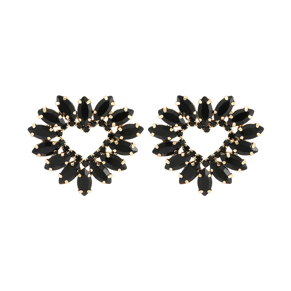 Black Heart Earrings