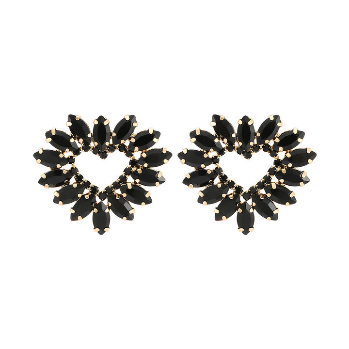 Black Heart Earrings