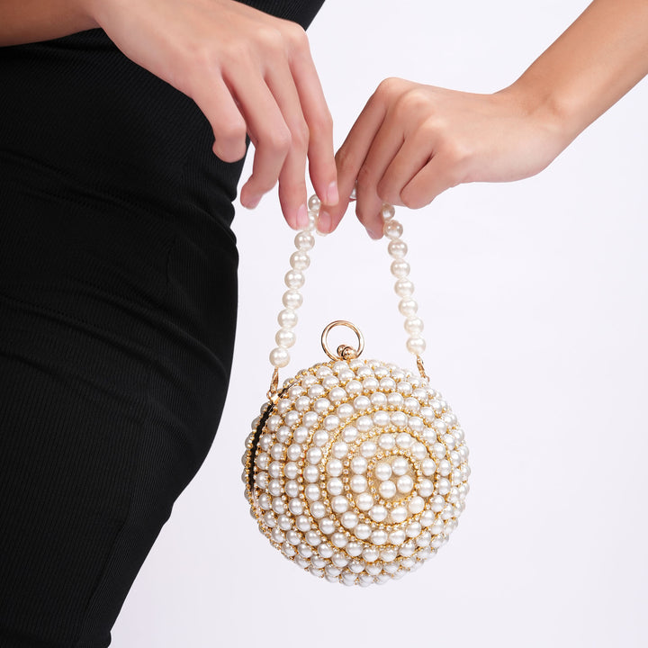 Pearl Bloom Clutch