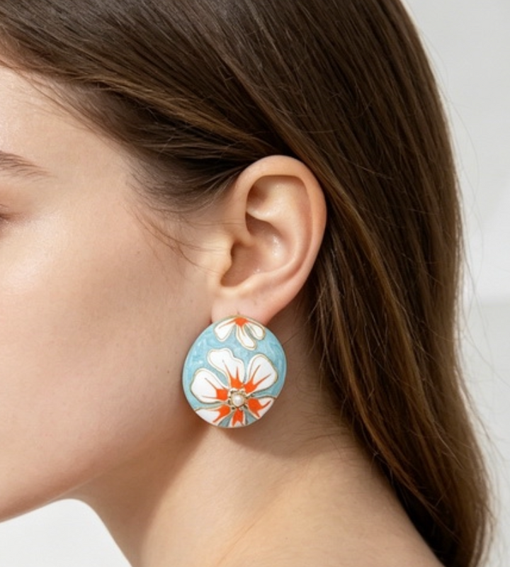 Coral Bloom Studs