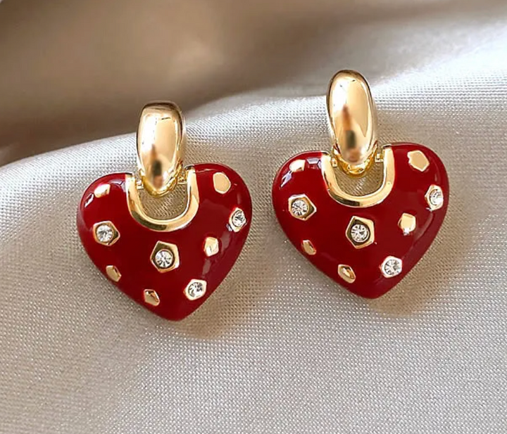 Scarlet Heart Studs