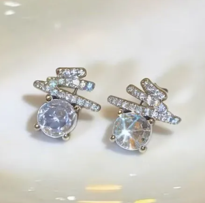 Crystal Bow Studs