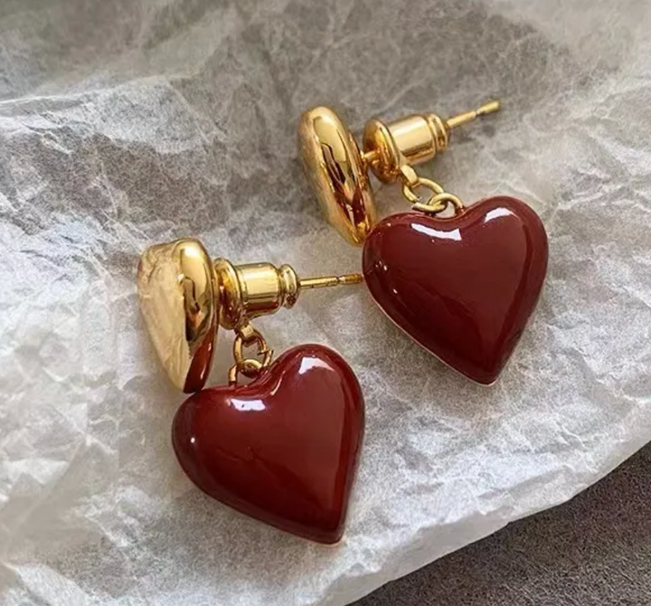 Ruby Duo Hearts