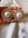 Crown Pearl Studs