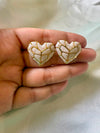 Ivory Mosaic Hearts