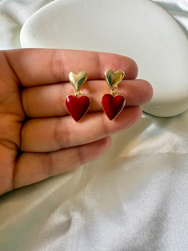 Ruby Duo Hearts