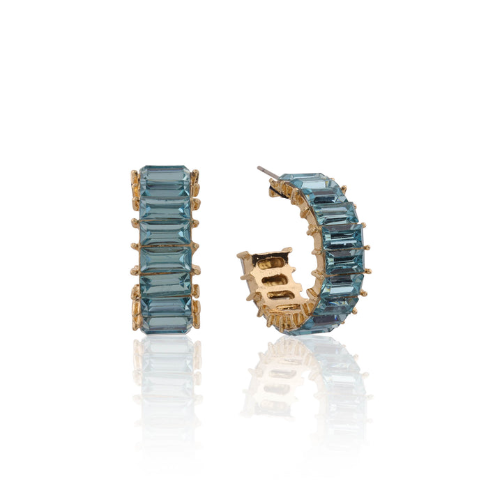 Aqua Prism Hoops