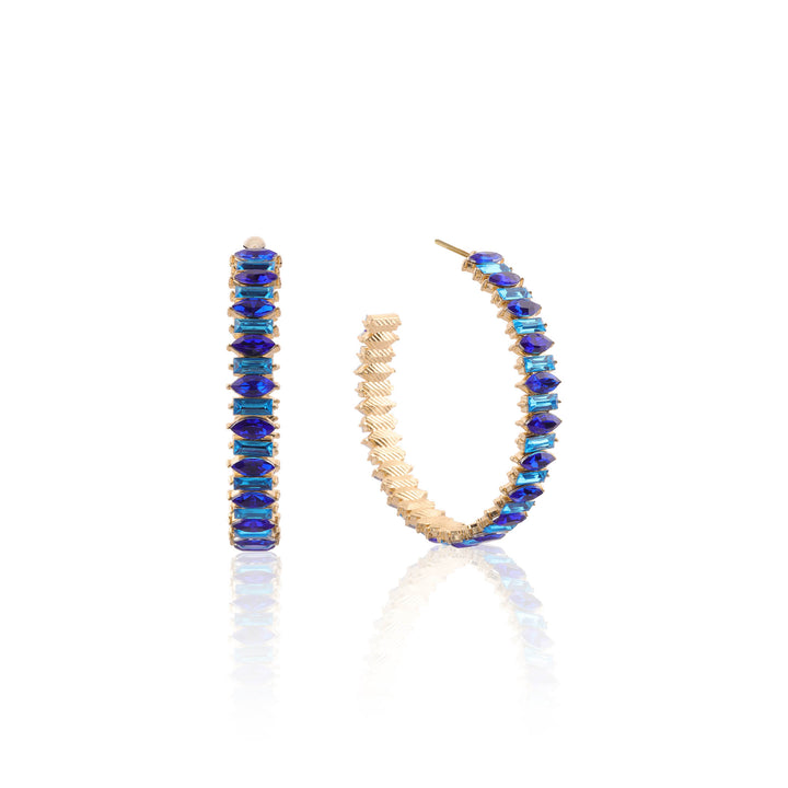 Blue Blaze Hoops