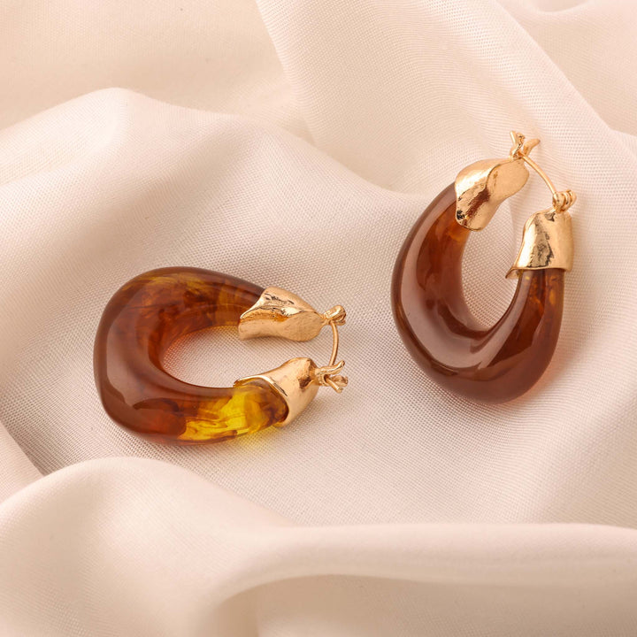 Caramel Charm Hoops