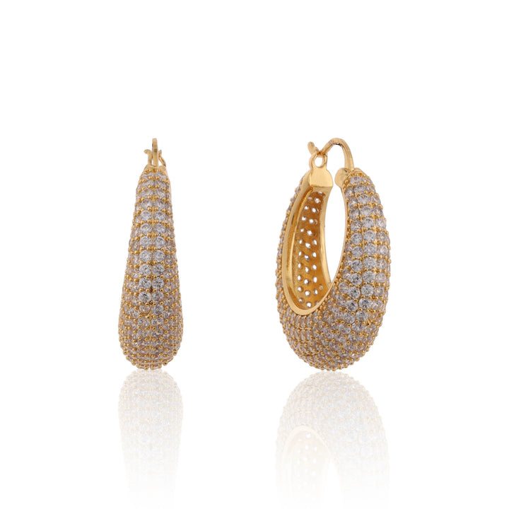 Celeste Sparkle Hoops