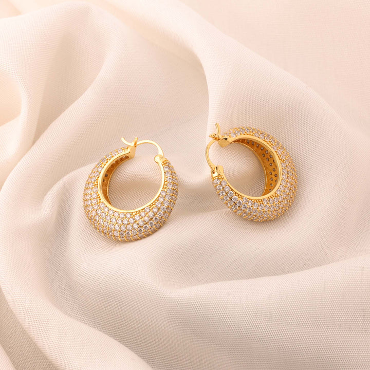 Celeste Sparkle Hoops