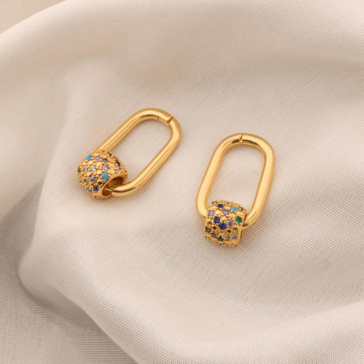 Color Dot Hoops