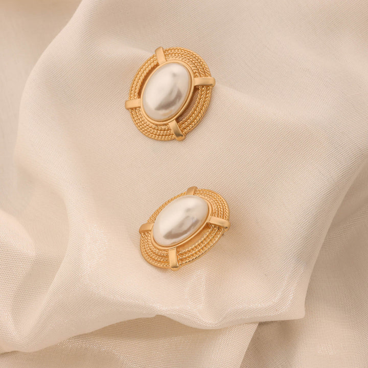 Crown Pearl Earrings