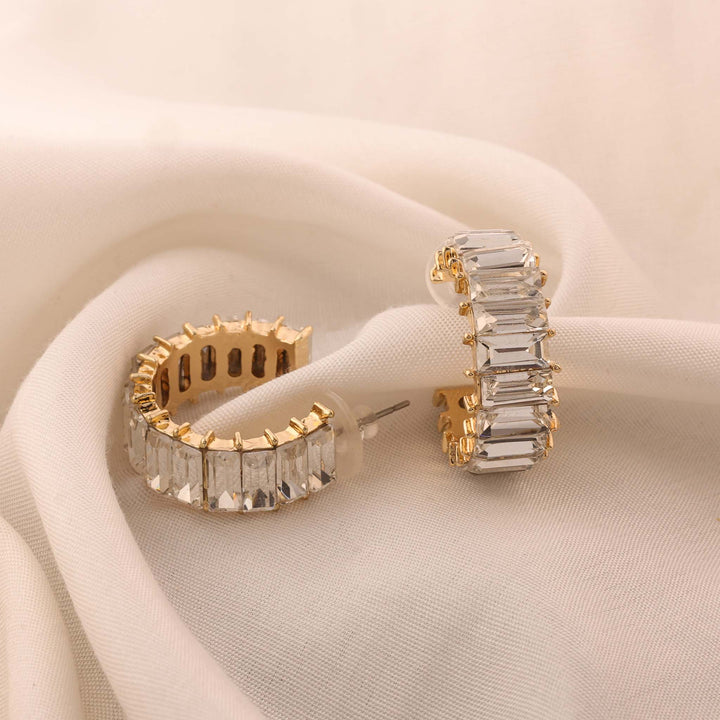 Crystal Column Hoops