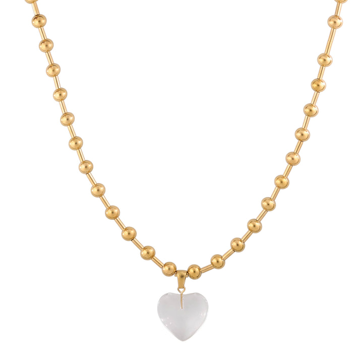 Crystal Core Heart Necklace