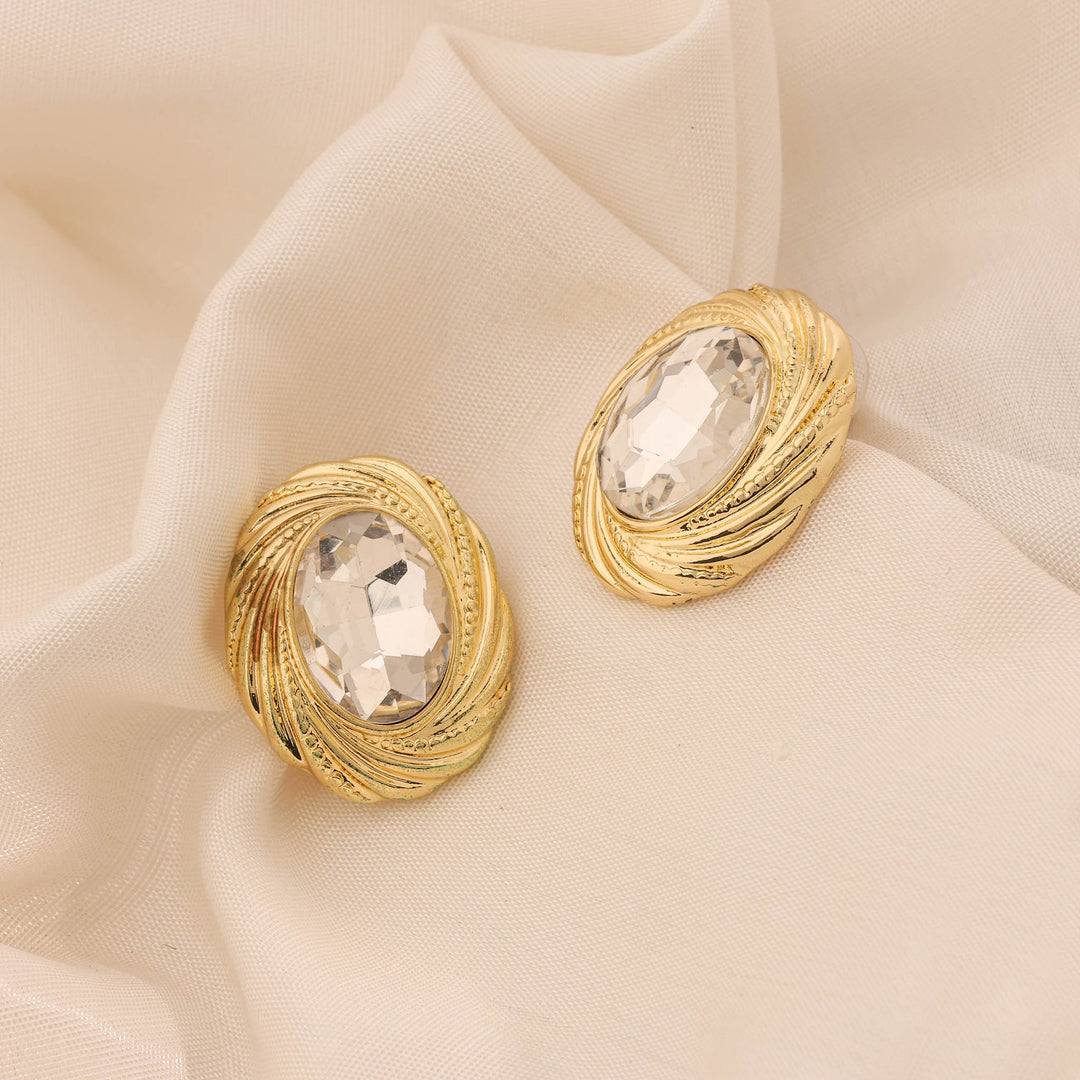 Crystal Swirl Earrings