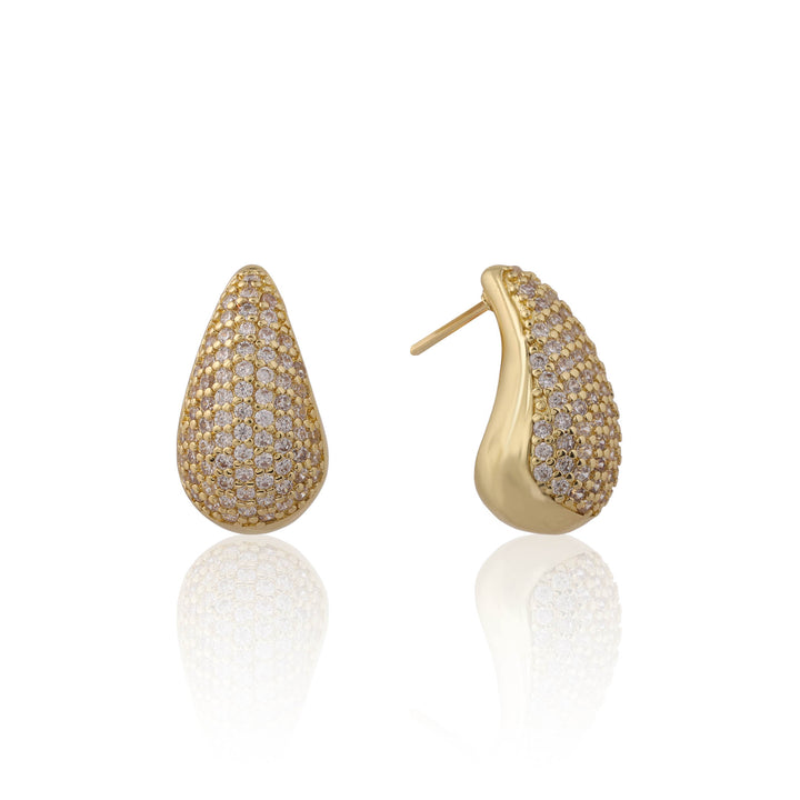 Crystal Teardrop Studs