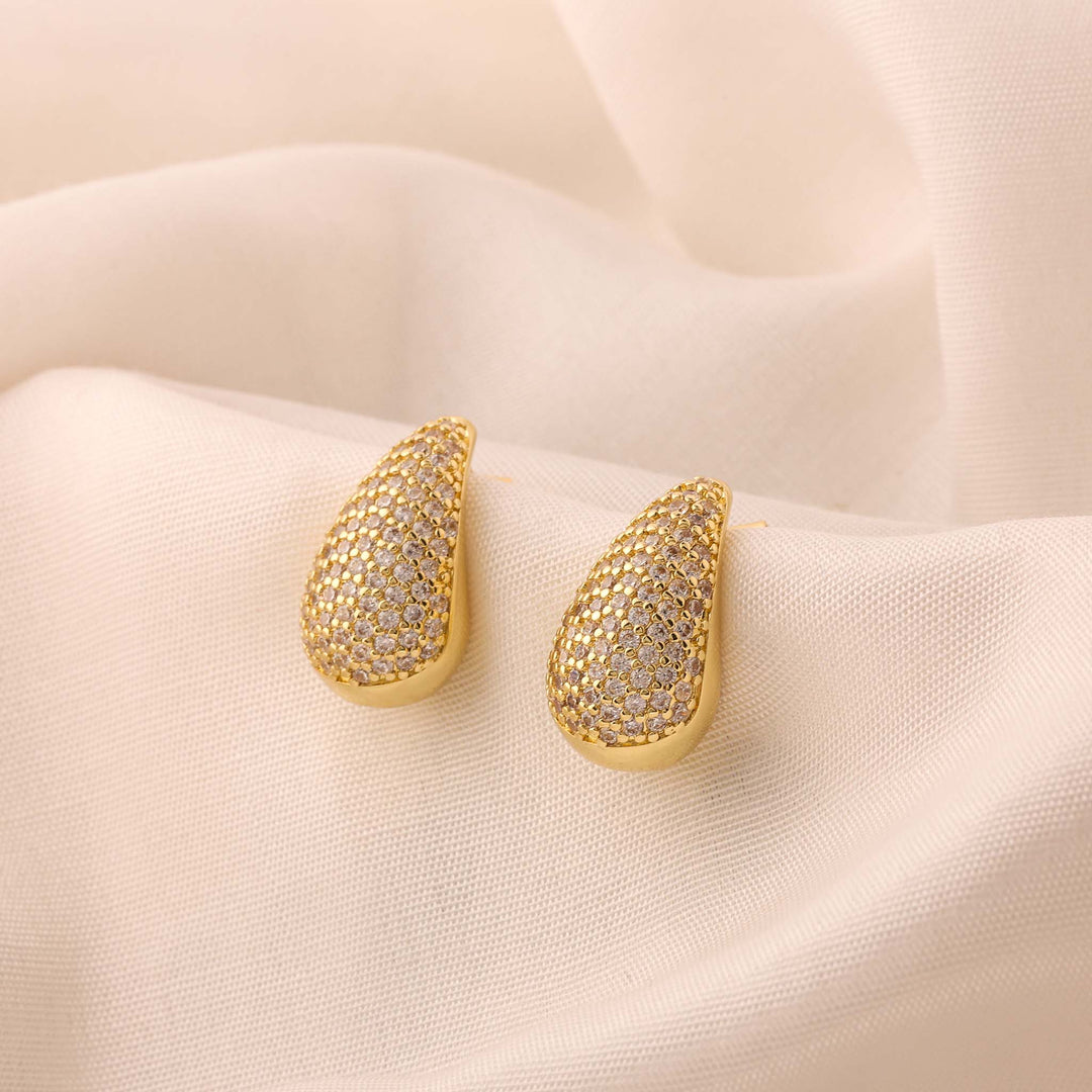 Crystal Teardrop Studs