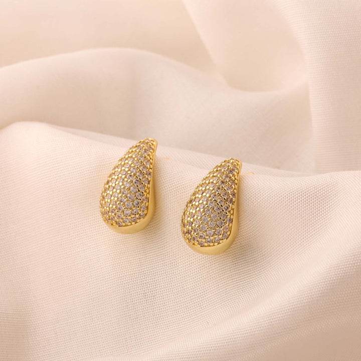 Crystal Teardrop Studs