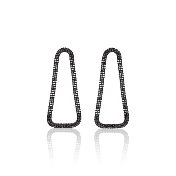 Dark Dazzle Statement Earrings