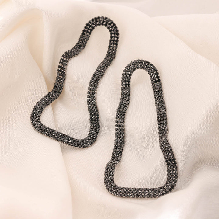 Dark Dazzle Statement Earrings