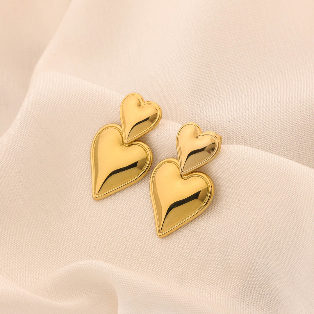Double Love Studs