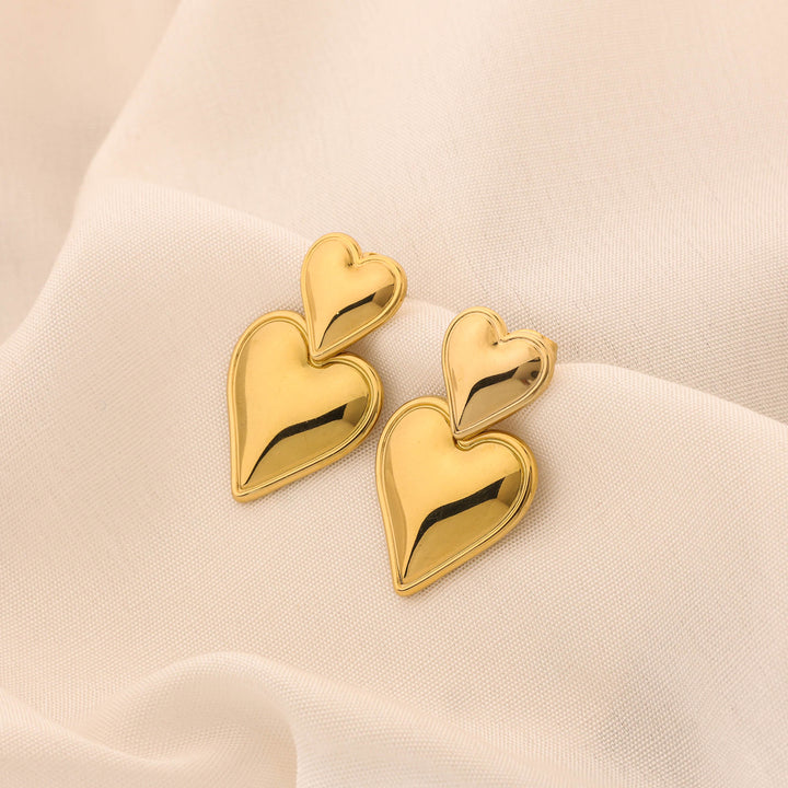 Double Love Studs
