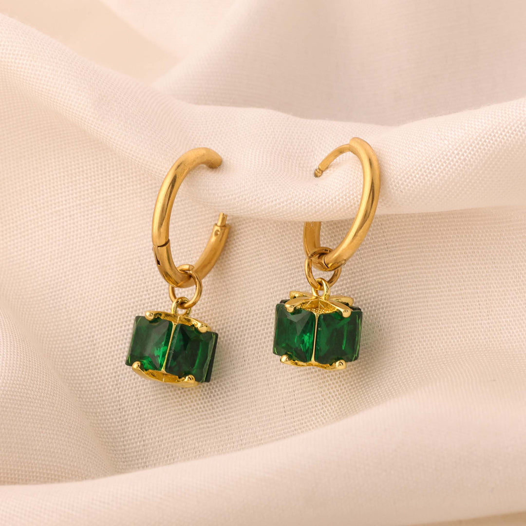Emerald Drop earrings