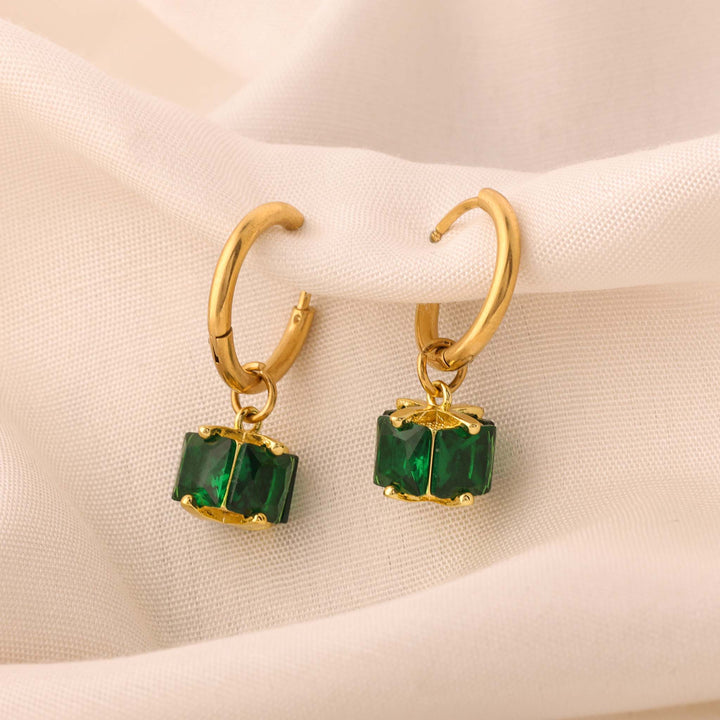 Emerald Drop earrings