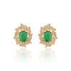Emerald Flame Earrings