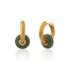 Emerald Loop Earrings