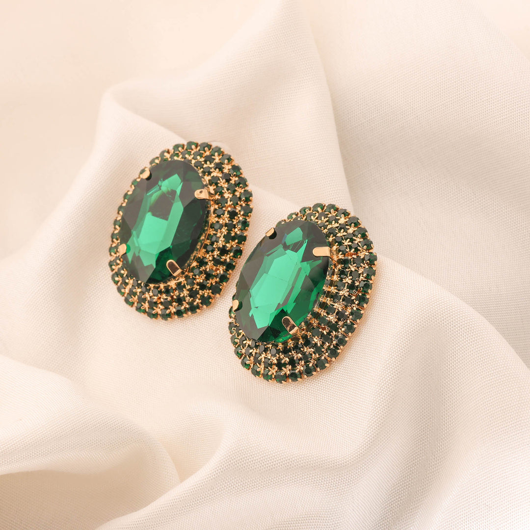 Emerald Muse Studs