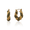 Emerald Twist Hoops