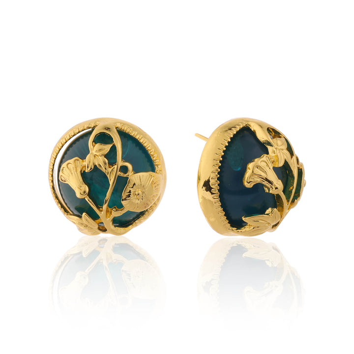 Floral Crest Studs