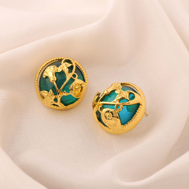 Floral Crest Studs