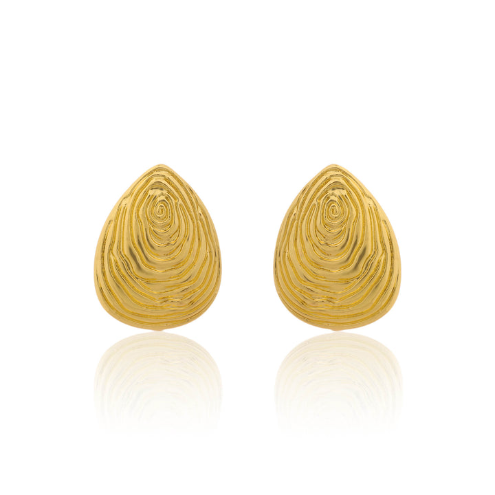 Gold Maze Studs