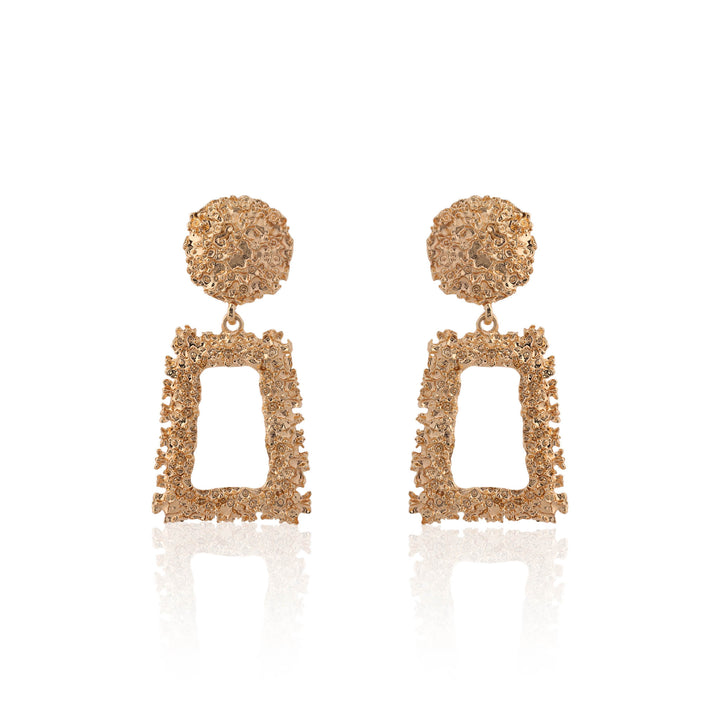 Golden Frame Earrings