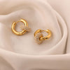 Golden Halo Hoops