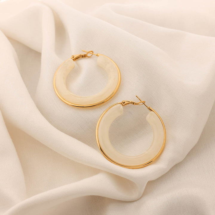 Golden Ice Hoops