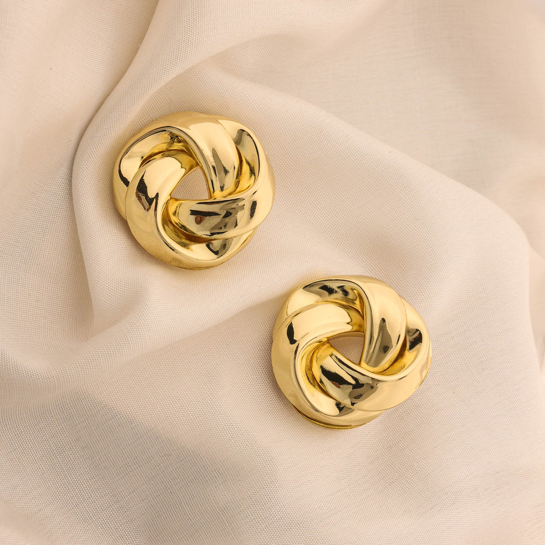 Golden Knot Studs
