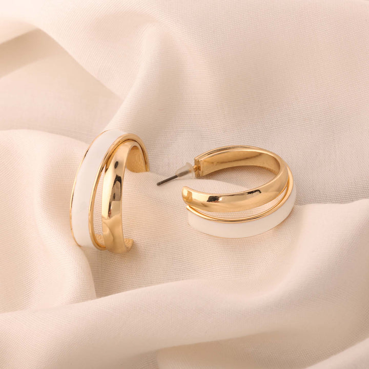 Golden Swirl Earrings