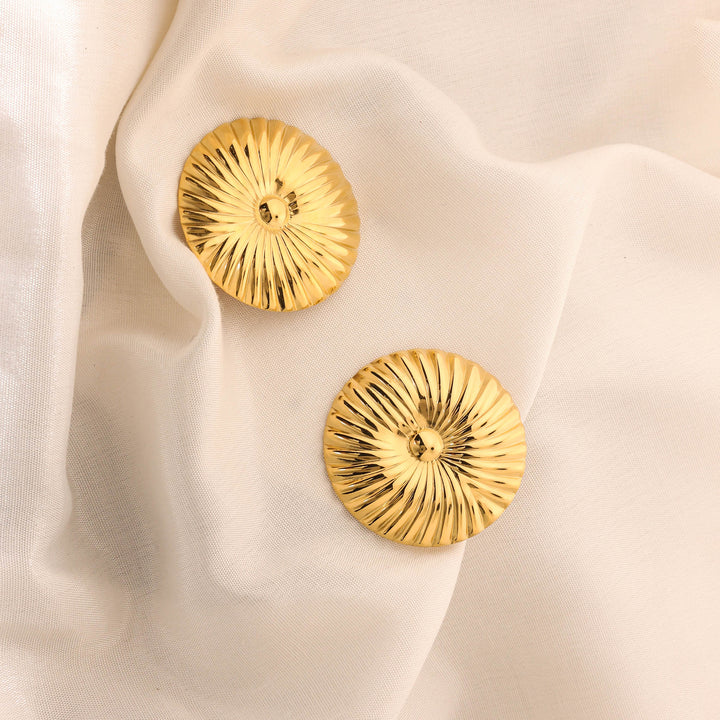 Golden Swirl Studs