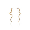 Golden Wave Drop Earrings
