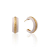 Ivory Crest Hoops