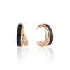 Jet Loop Earrings