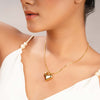 Liquid Gold Heart Necklace