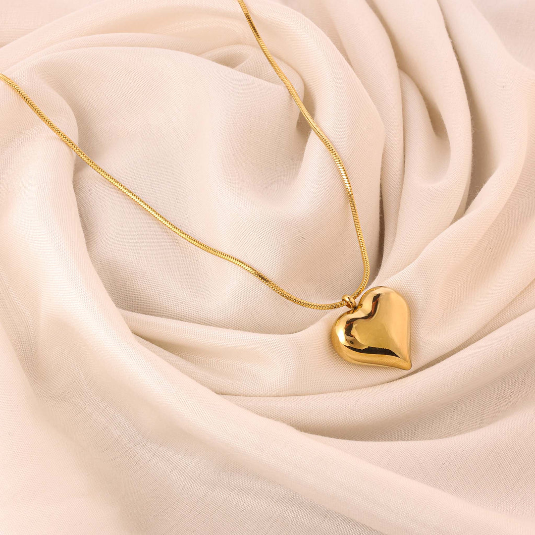 Liquid Gold Heart Necklace