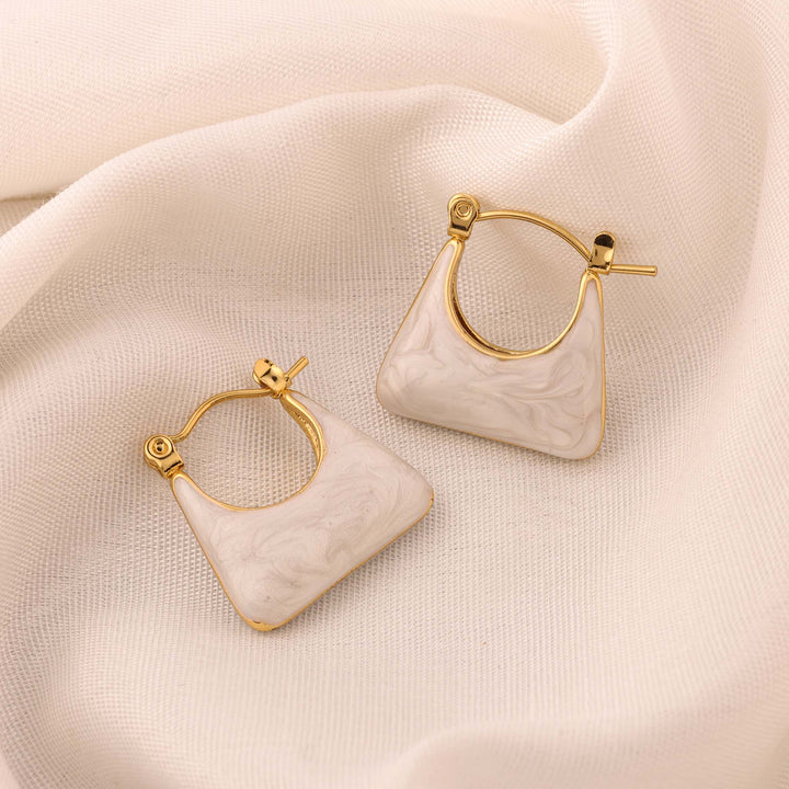 Marble Muse Hoops