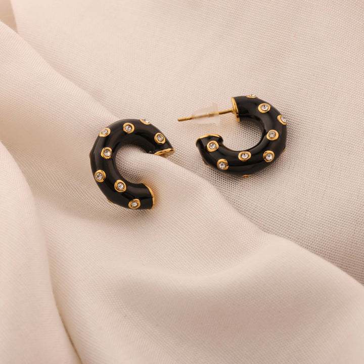 Midnight Luxe Hoops