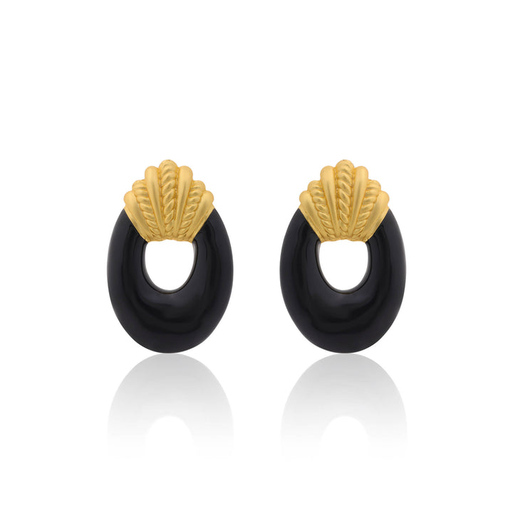 Midnight Shell Earrings